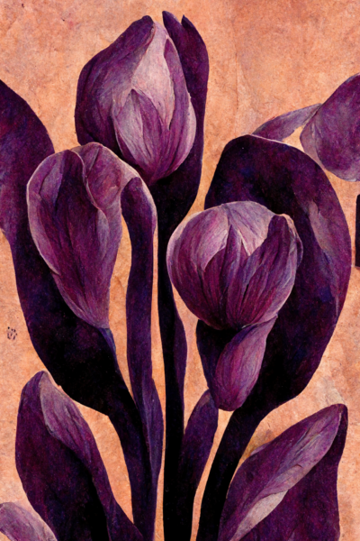 Al98 purple tulips intertwined in the style of mark rothko 56b91951 436e 48ae b37f 3a0915f40be5 1